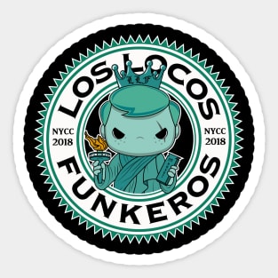 NYCC 2018 (Teal Border) Liberty Frederico - Los Locos Funkeros Sticker